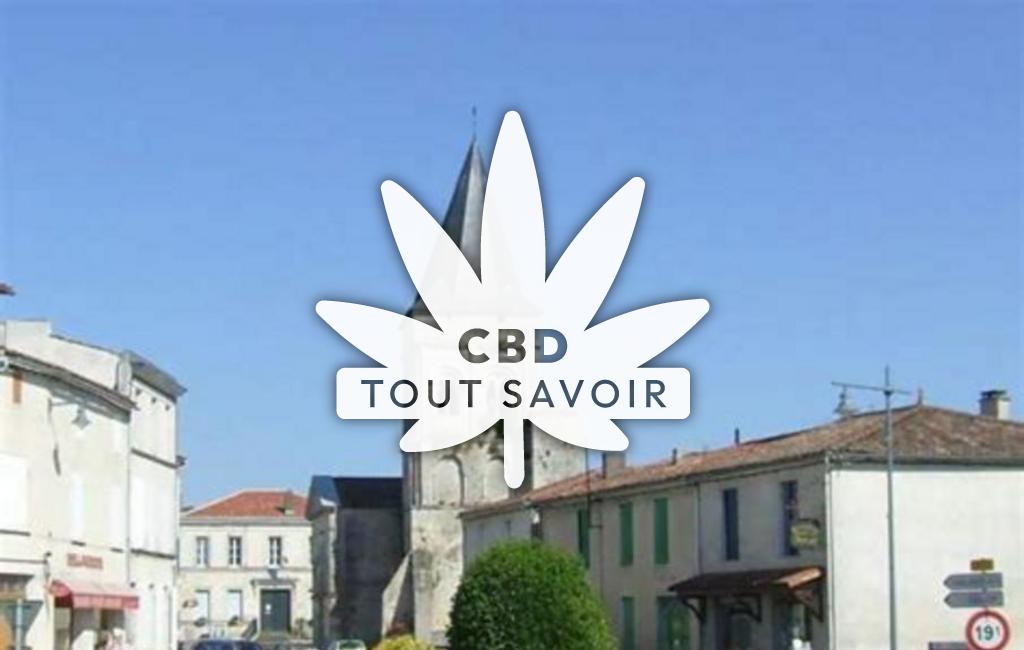 Village à Le-Gua avec feuille Cannabis CBD