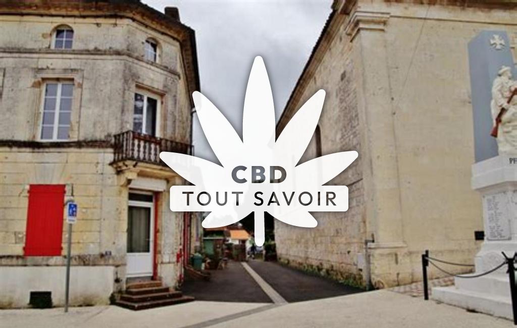Village à L'Eguille avec feuille Cannabis CBD