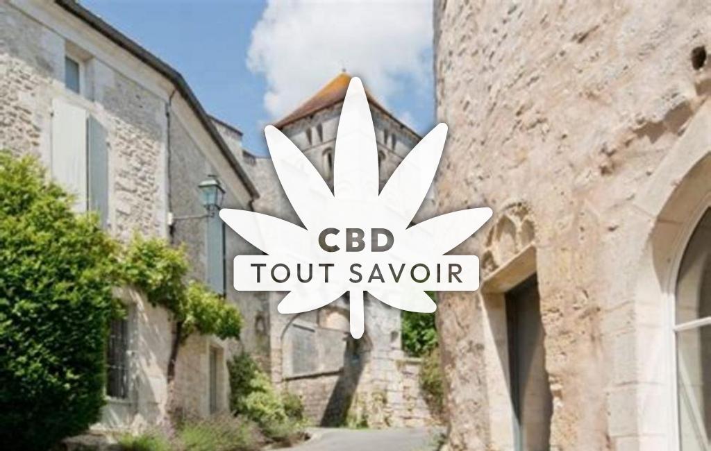 Village à Saint-Sauvant avec feuille Cannabis CBD