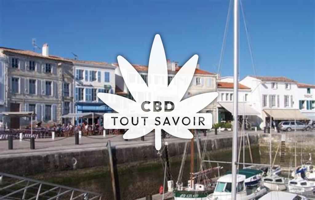Village à La-Flotte avec feuille Cannabis CBD
