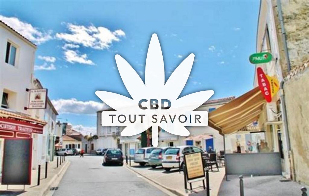 Village à Angoulins avec feuille Cannabis CBD