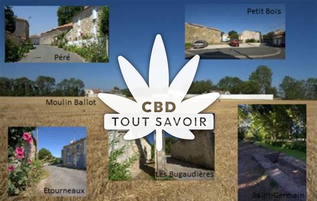 Village à Saint-Pierre-la-Noue avec feuille Cannabis CBD