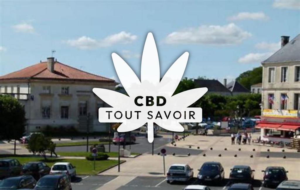 Village à Surgeres avec feuille Cannabis CBD