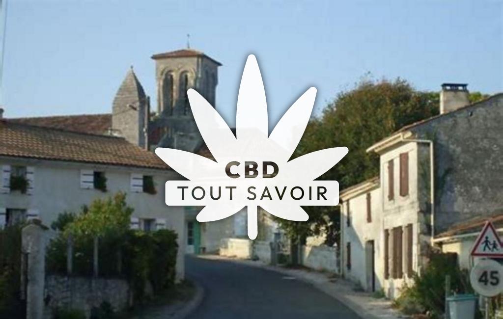 Village à Ecurat avec feuille Cannabis CBD