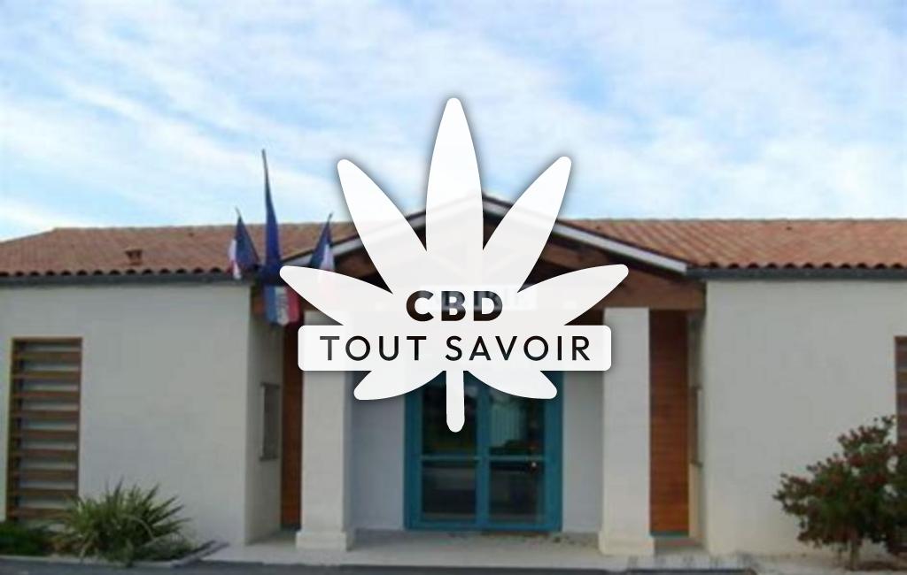 Village à Pessines avec feuille Cannabis CBD