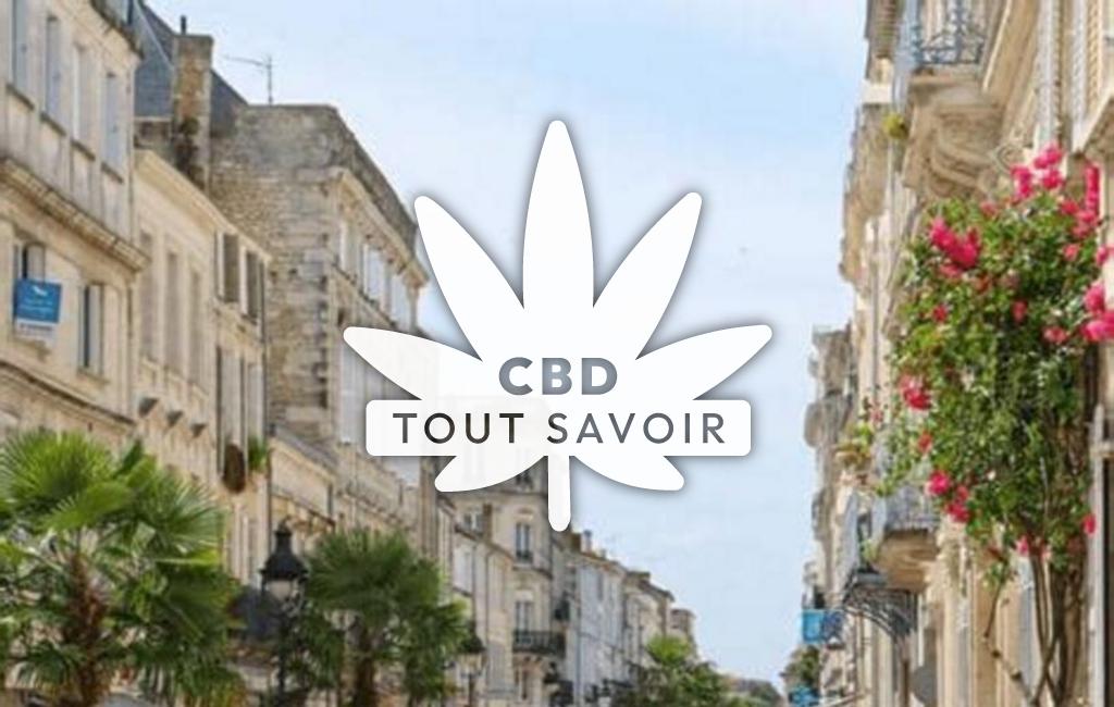 Village à Saint-Palais avec feuille Cannabis CBD