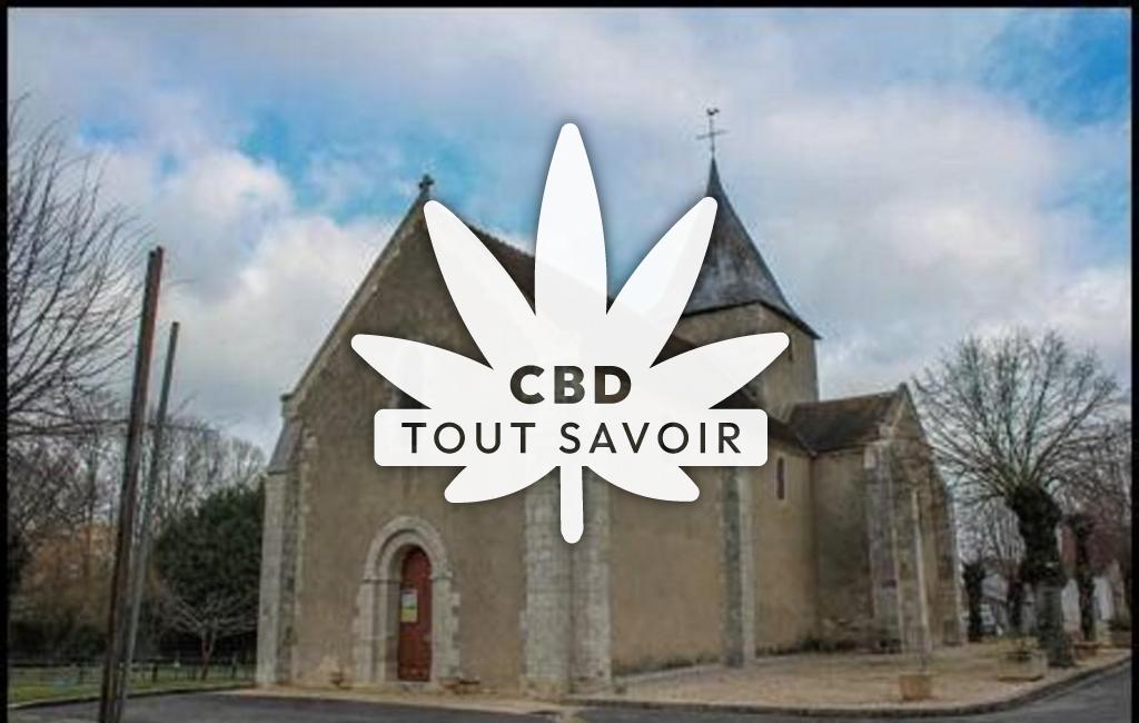 Village à Limeux avec feuille Cannabis CBD