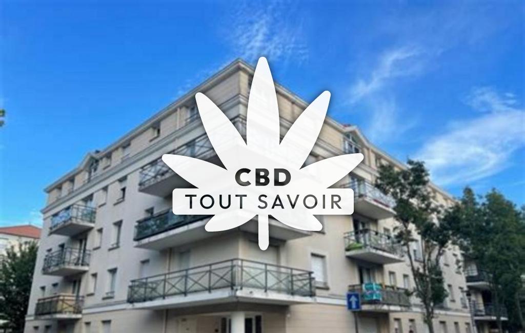 Village à Bussy avec feuille Cannabis CBD
