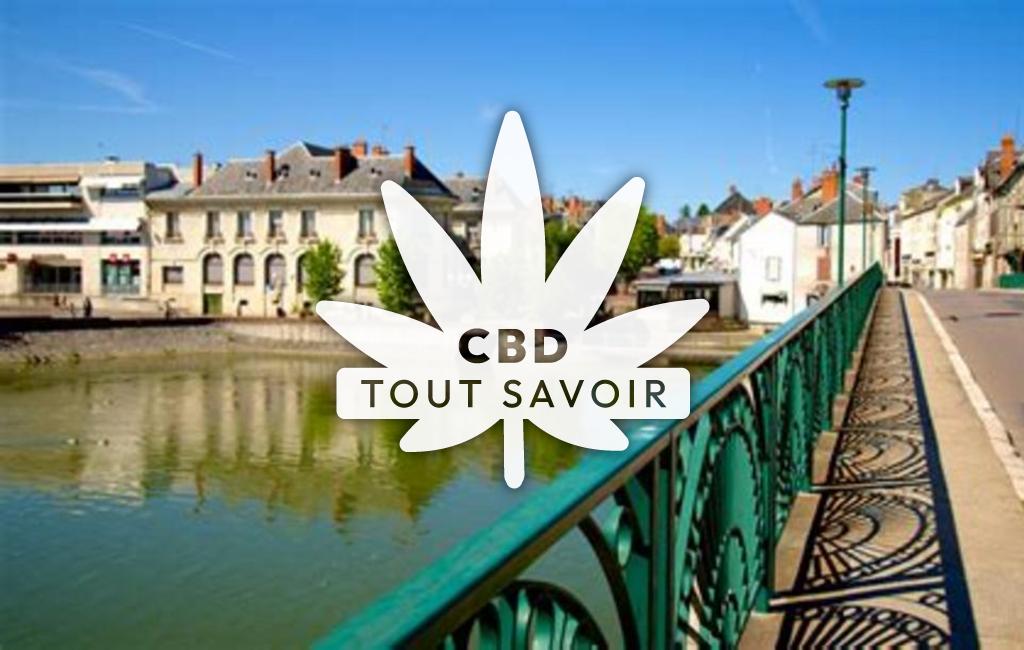 Village à Precy avec feuille Cannabis CBD