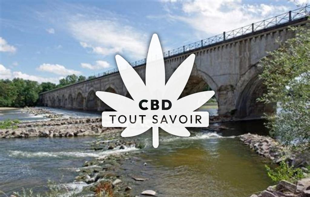 Village à Cuffy avec feuille Cannabis CBD