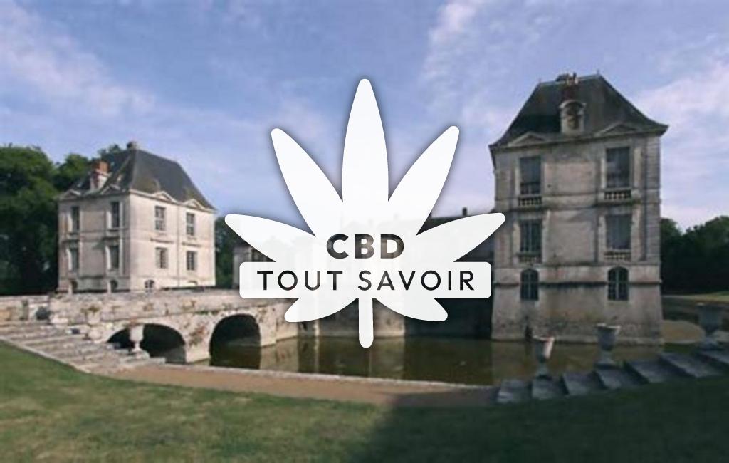 Village à Lignieres avec feuille Cannabis CBD