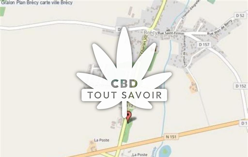 Village à Brecy avec feuille Cannabis CBD