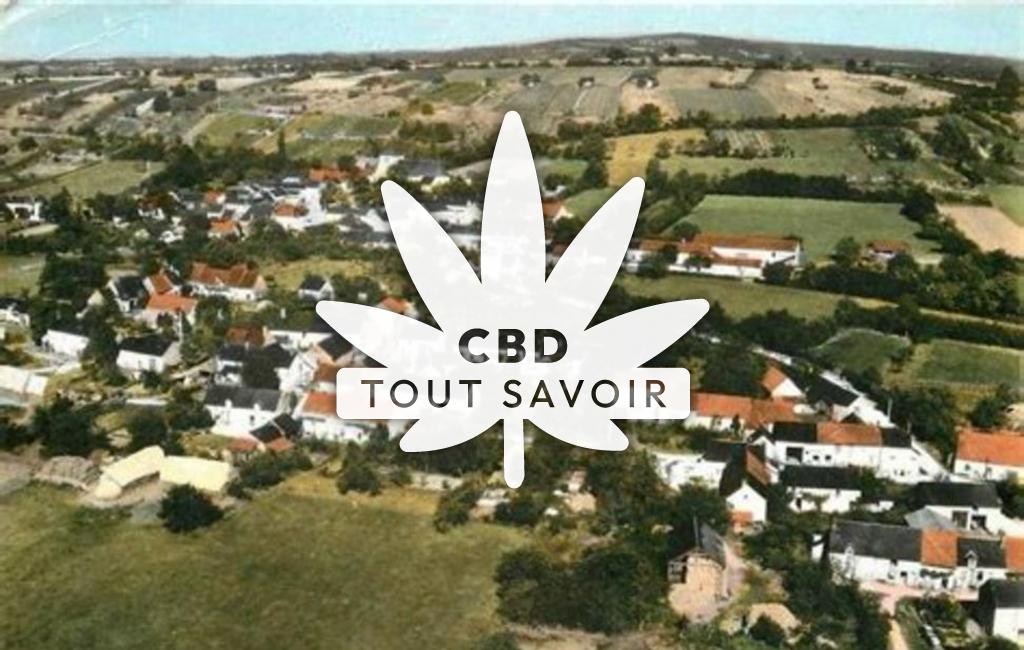 Village à Montigny avec feuille Cannabis CBD