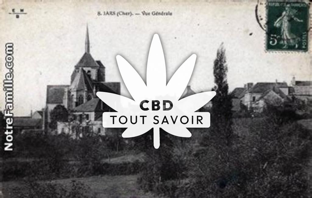 Village à Jars avec feuille Cannabis CBD
