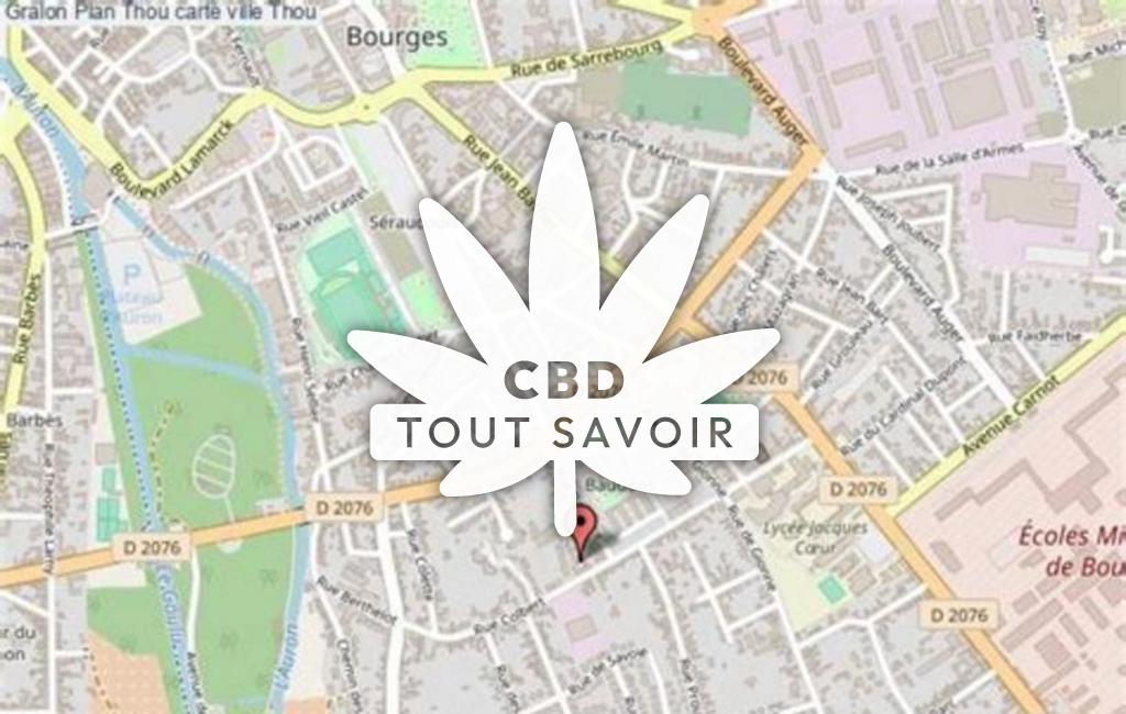 Village à Thou avec feuille Cannabis CBD
