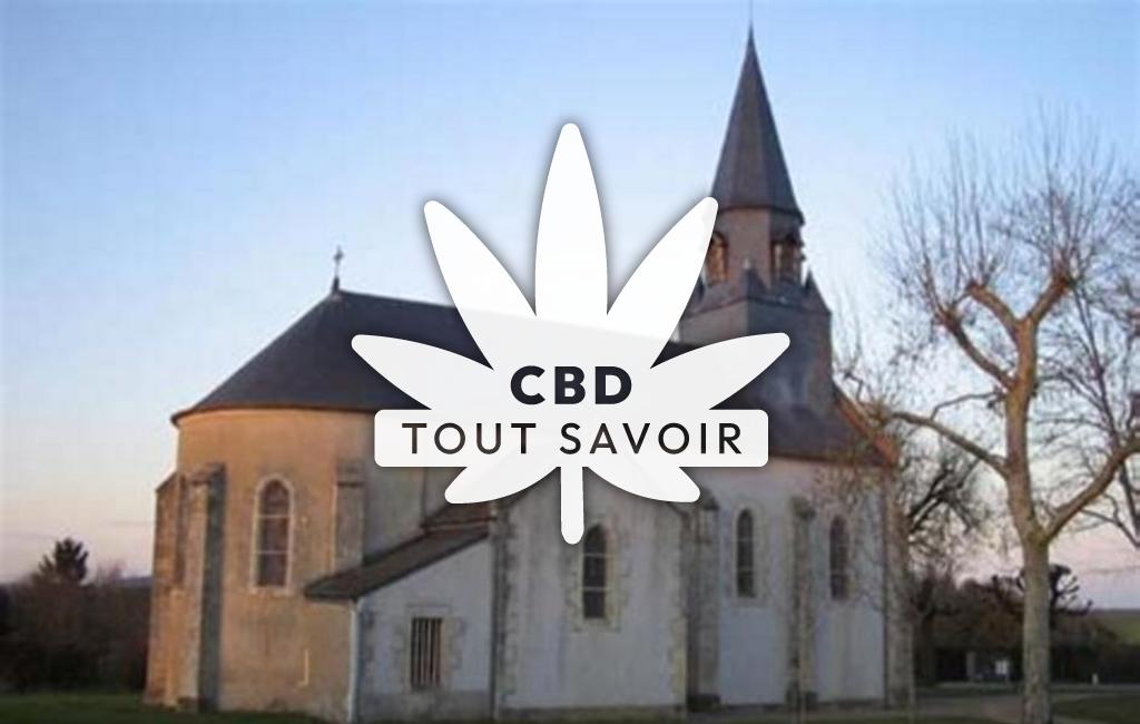 Village à Gardefort avec feuille Cannabis CBD