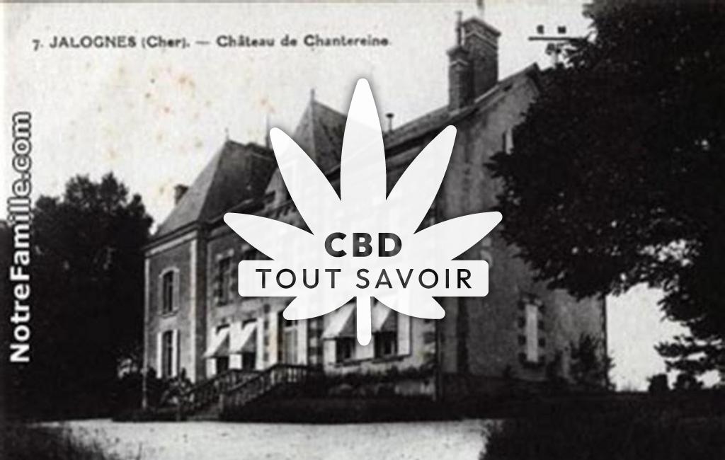 Village à Jalognes avec feuille Cannabis CBD