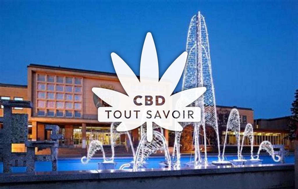 Village à Saint-Laurent avec feuille Cannabis CBD