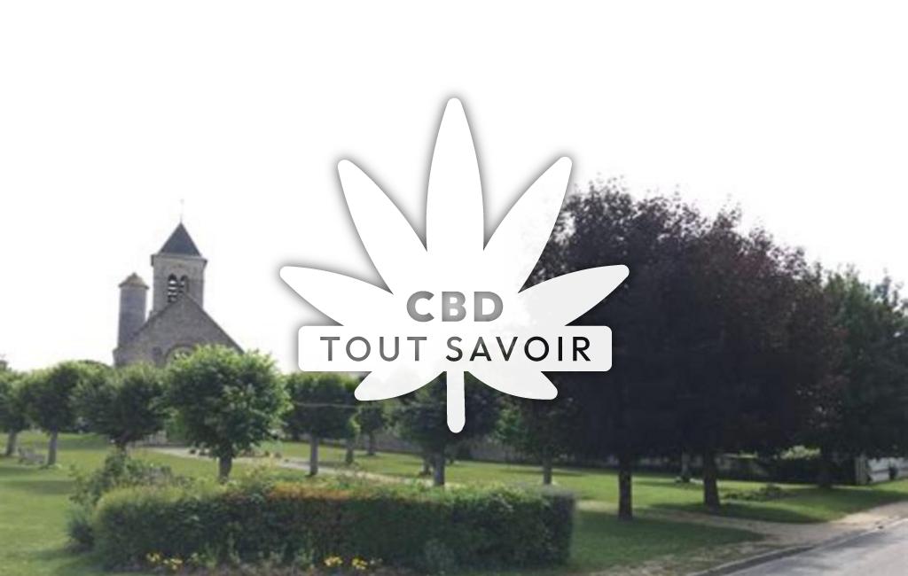 Village à Crosses avec feuille Cannabis CBD