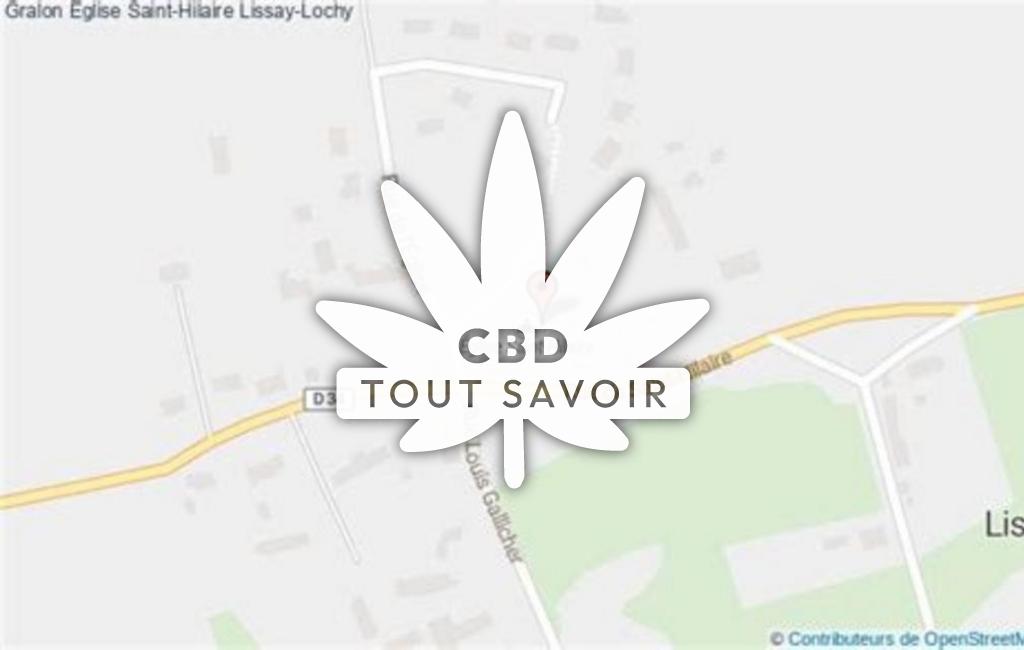 Village à Lissay-Lochy avec feuille Cannabis CBD