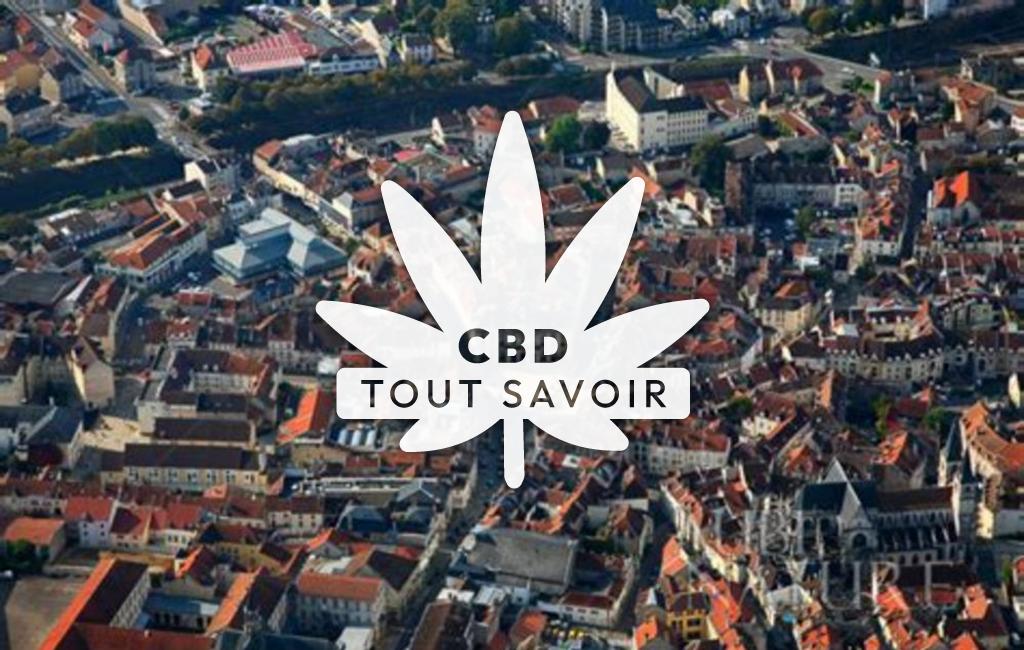Village à Chaumont avec feuille Cannabis CBD