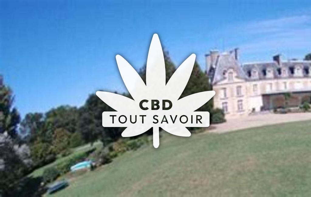 Village à Tendron avec feuille Cannabis CBD