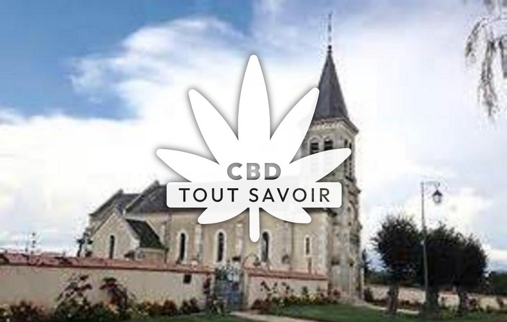 Village à Beddes avec feuille Cannabis CBD