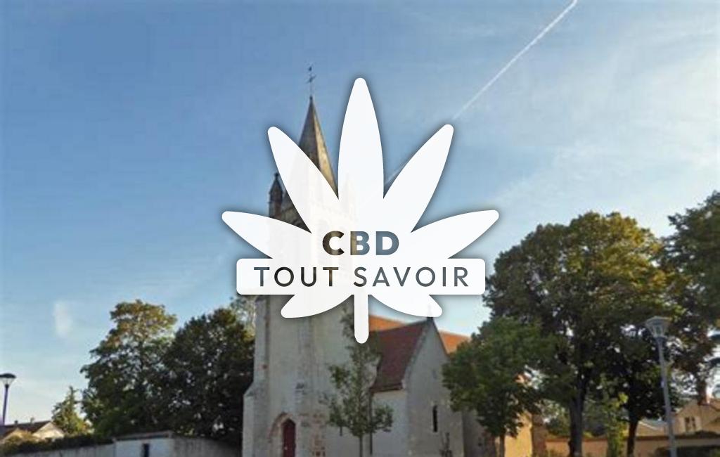 Village à Le-Subdray avec feuille Cannabis CBD