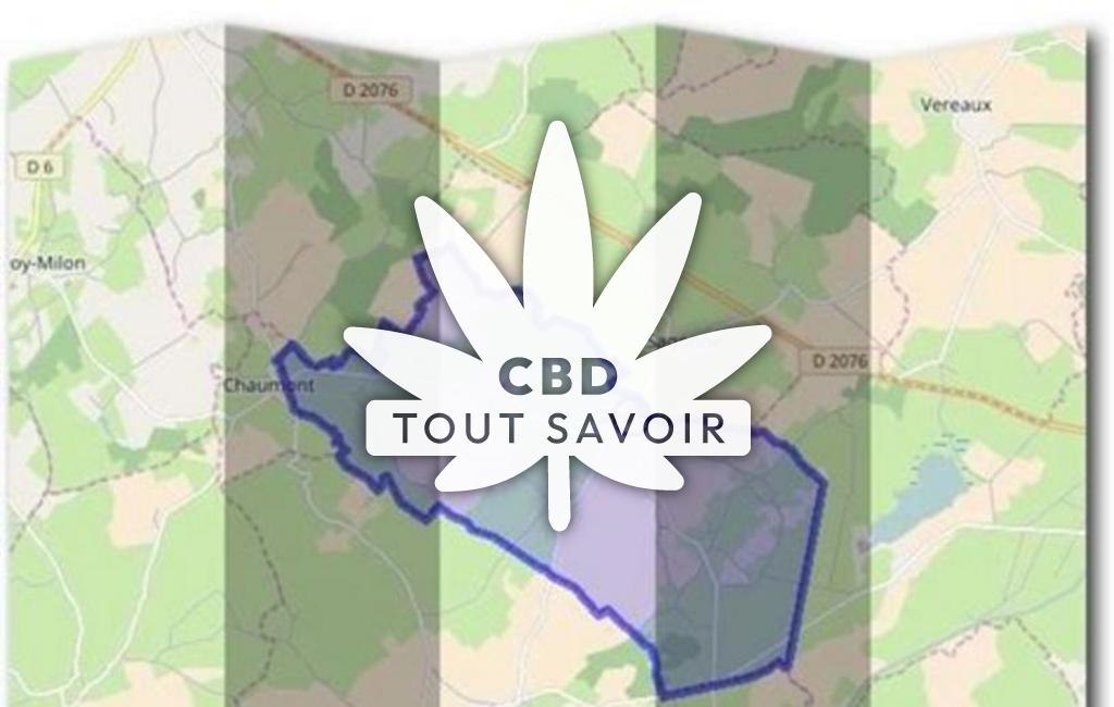 Village à Givardon avec feuille Cannabis CBD