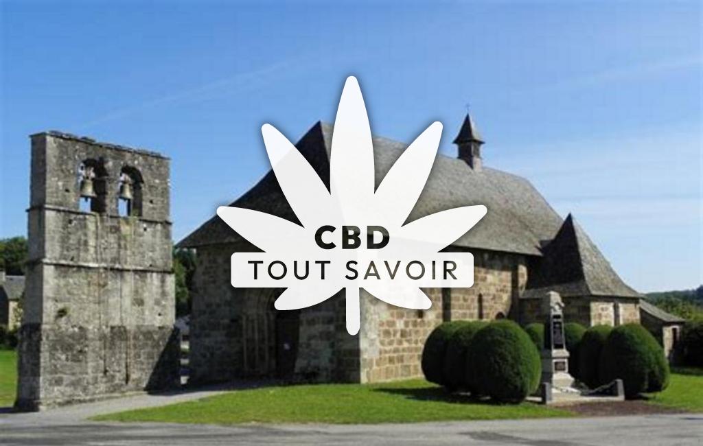 Village à Palisse avec feuille Cannabis CBD