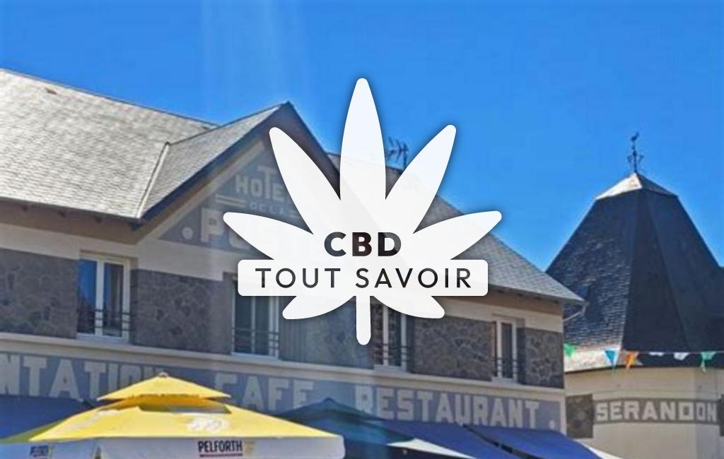 Village à Serandon avec feuille Cannabis CBD