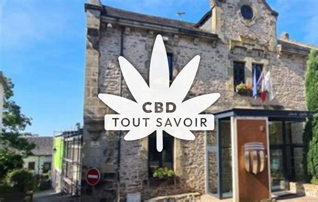 Village à Beynat avec feuille Cannabis CBD