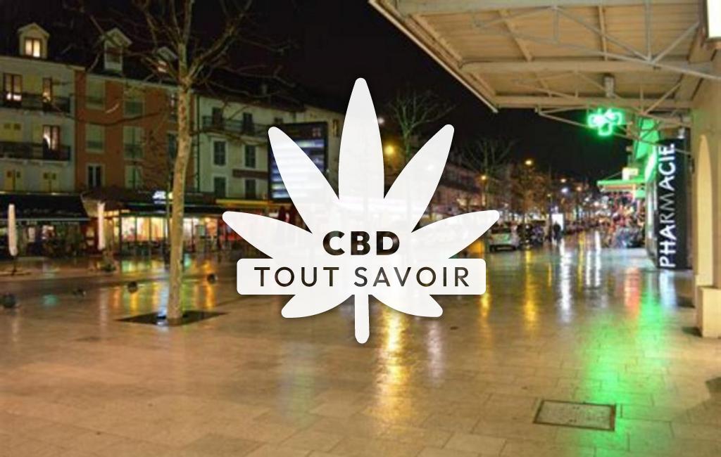 Village à Aix avec feuille Cannabis CBD