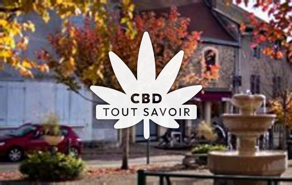 Village à Lubersac avec feuille Cannabis CBD