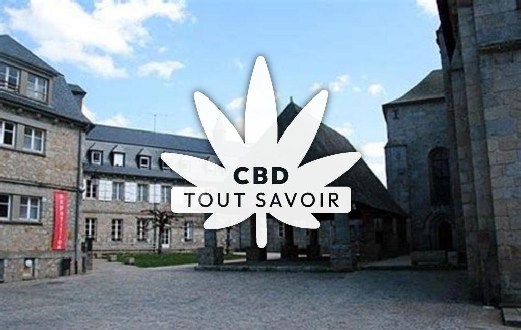 Village à Meymac avec feuille Cannabis CBD