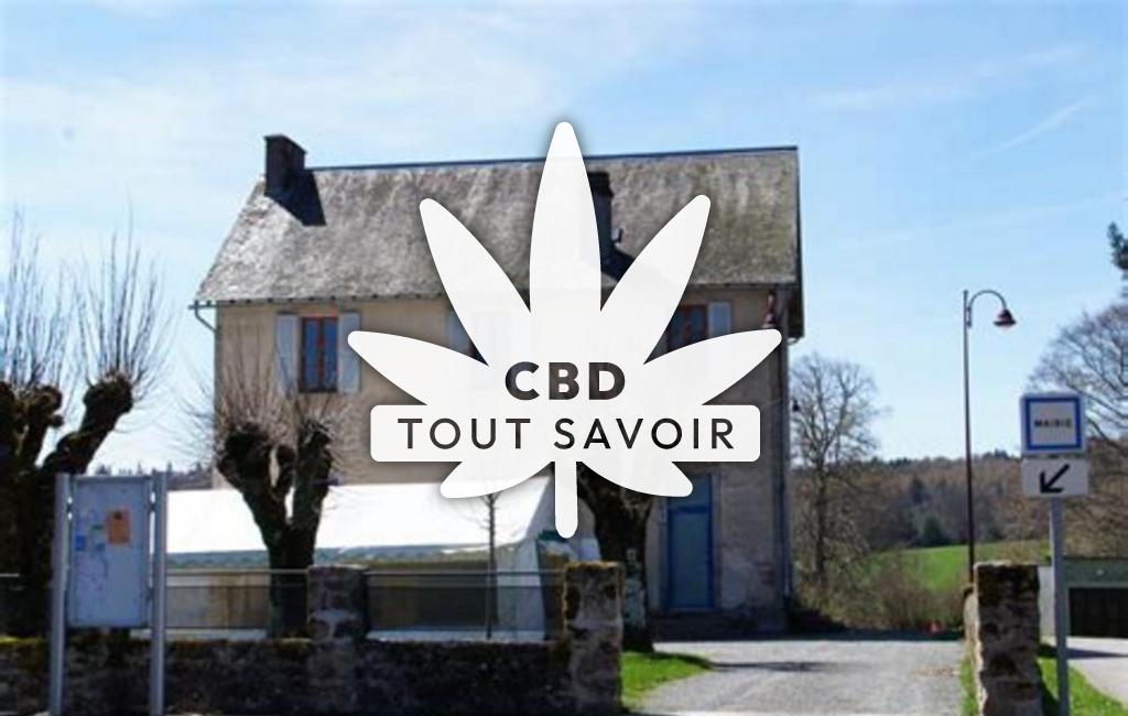 Village à Bellechassagne avec feuille Cannabis CBD