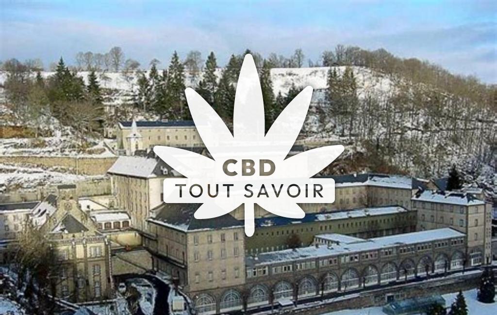 Village à Monestier-Merlines avec feuille Cannabis CBD