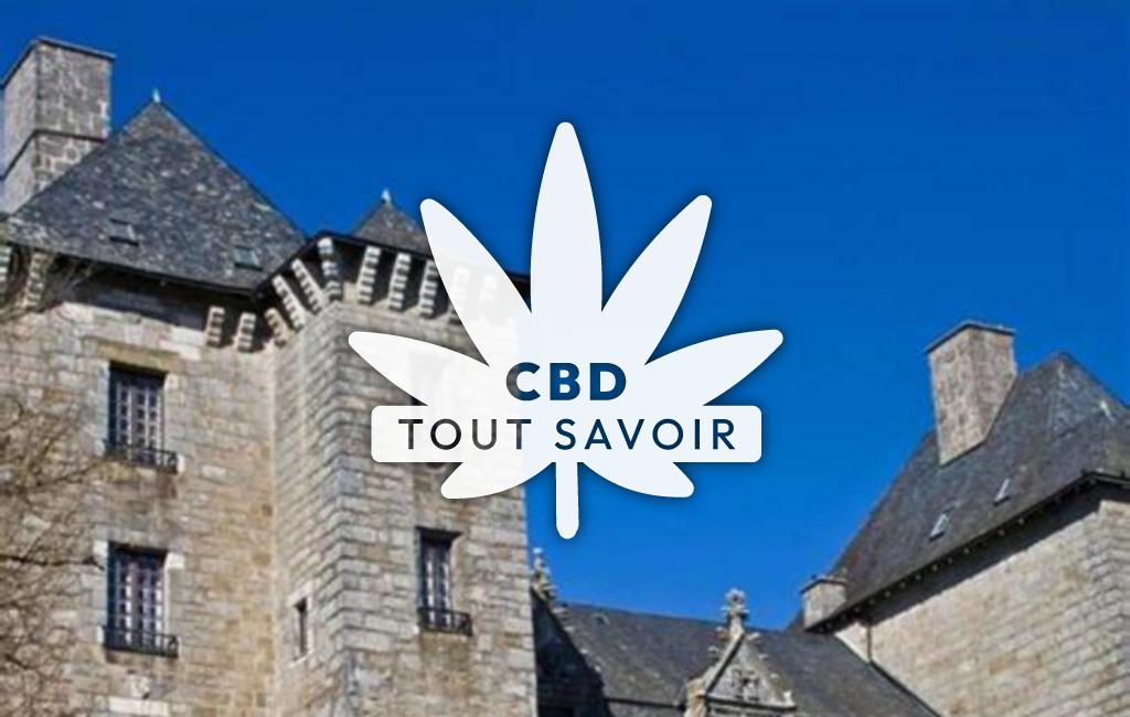 Village à Noailles avec feuille Cannabis CBD