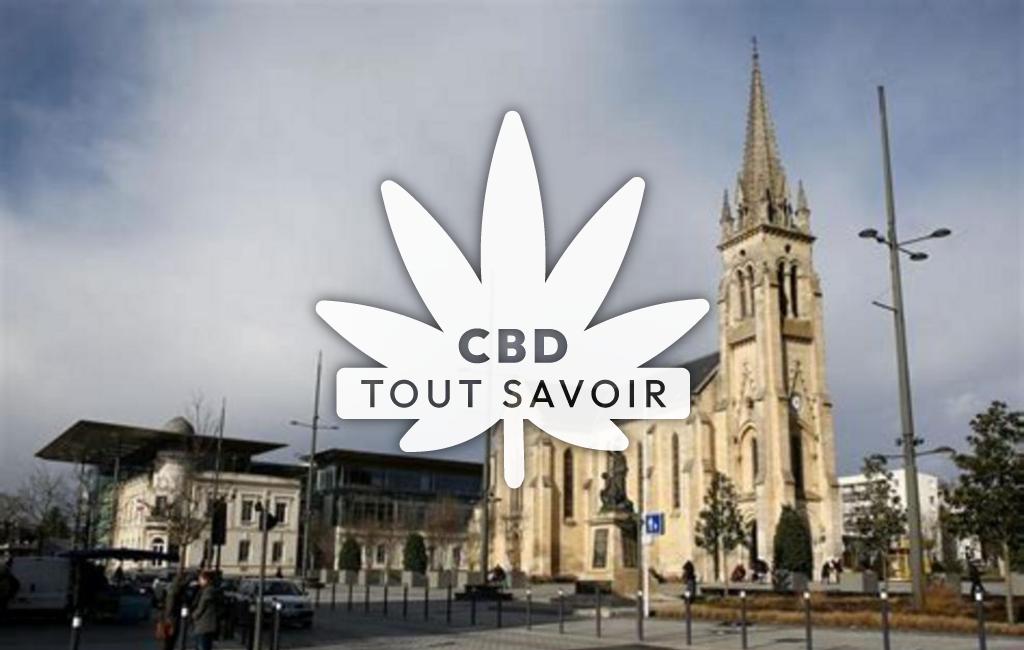 Village à Meyrignac-l'Eglise avec feuille Cannabis CBD