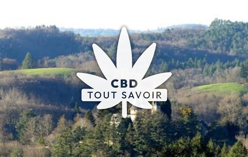 Village à Pandrignes avec feuille Cannabis CBD