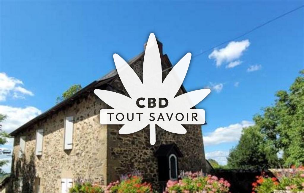Village à Seilhac avec feuille Cannabis CBD