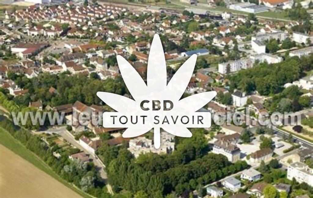 Village à Genlis avec feuille Cannabis CBD