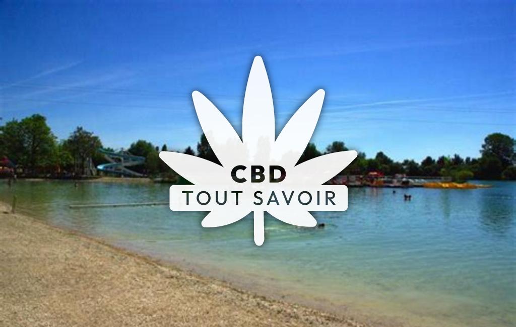 Village à Magny-sur-Tille avec feuille Cannabis CBD