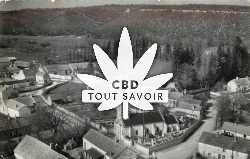 Village à Tarsul avec feuille Cannabis CBD