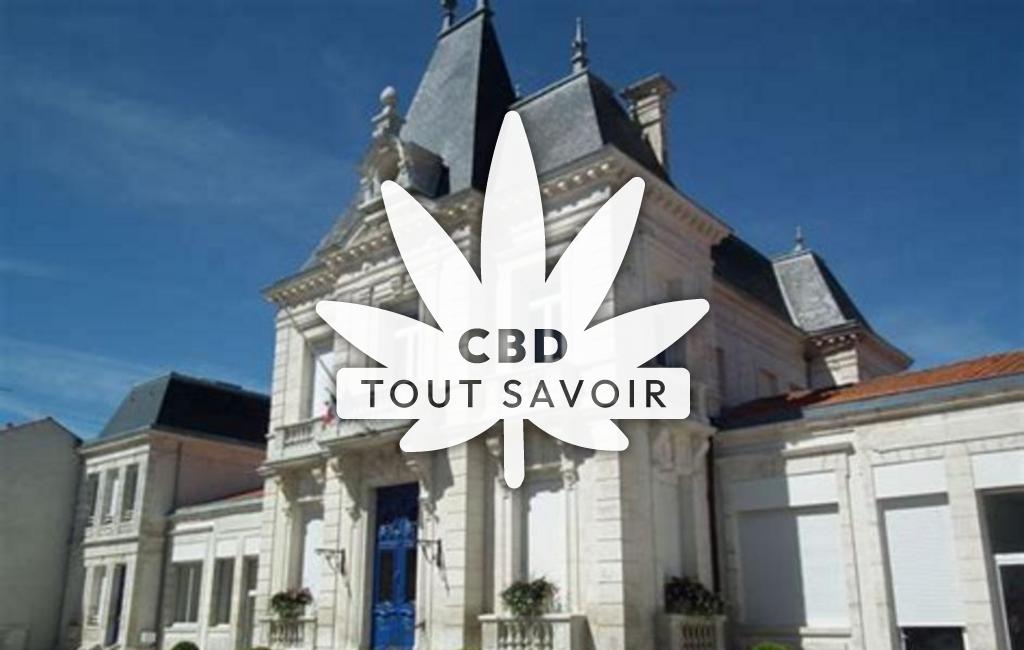 Village à Etaules avec feuille Cannabis CBD