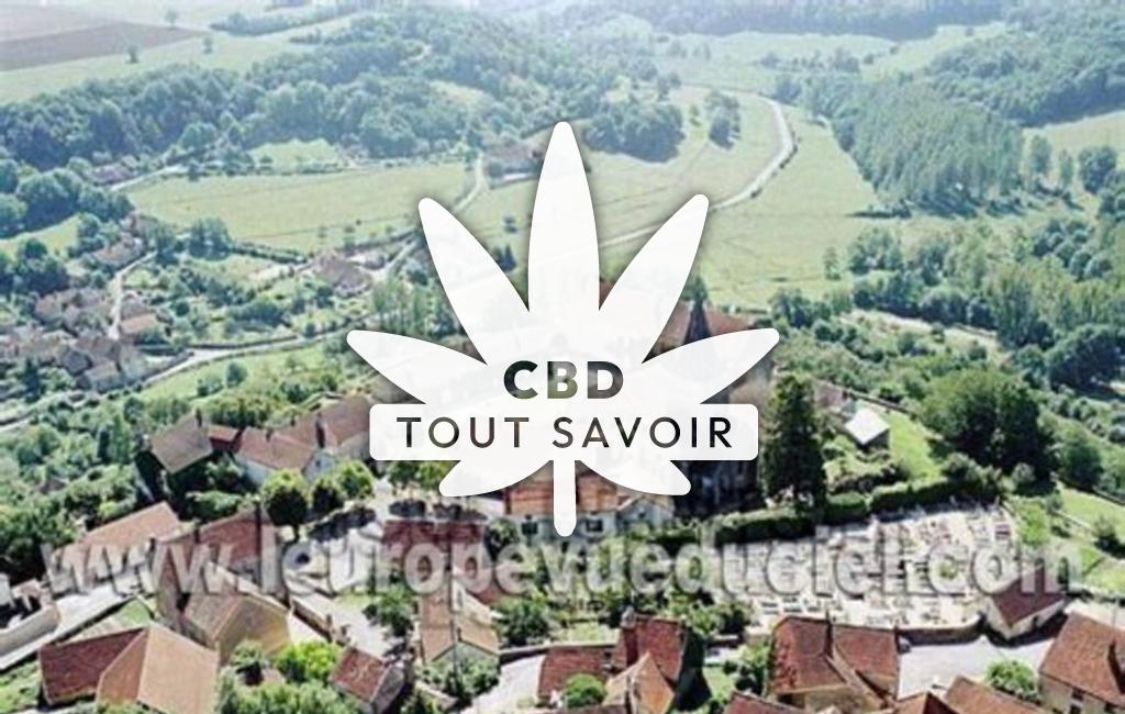 Village à Frolois avec feuille Cannabis CBD