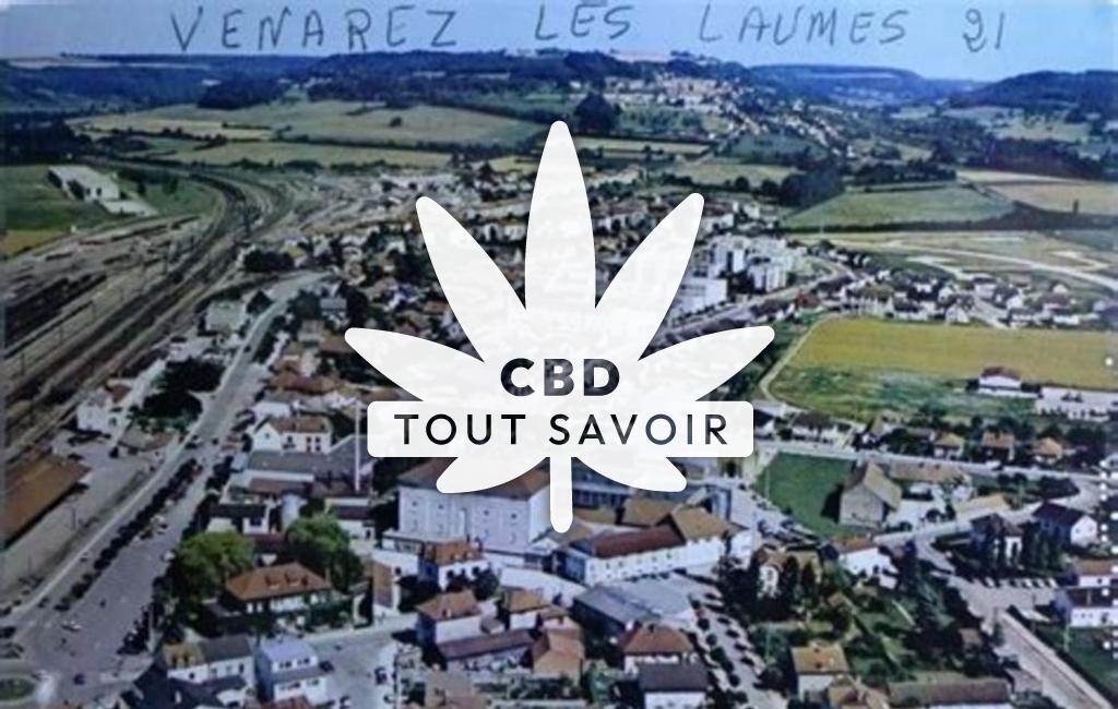 Village à Venarey-les-Laumes avec feuille Cannabis CBD