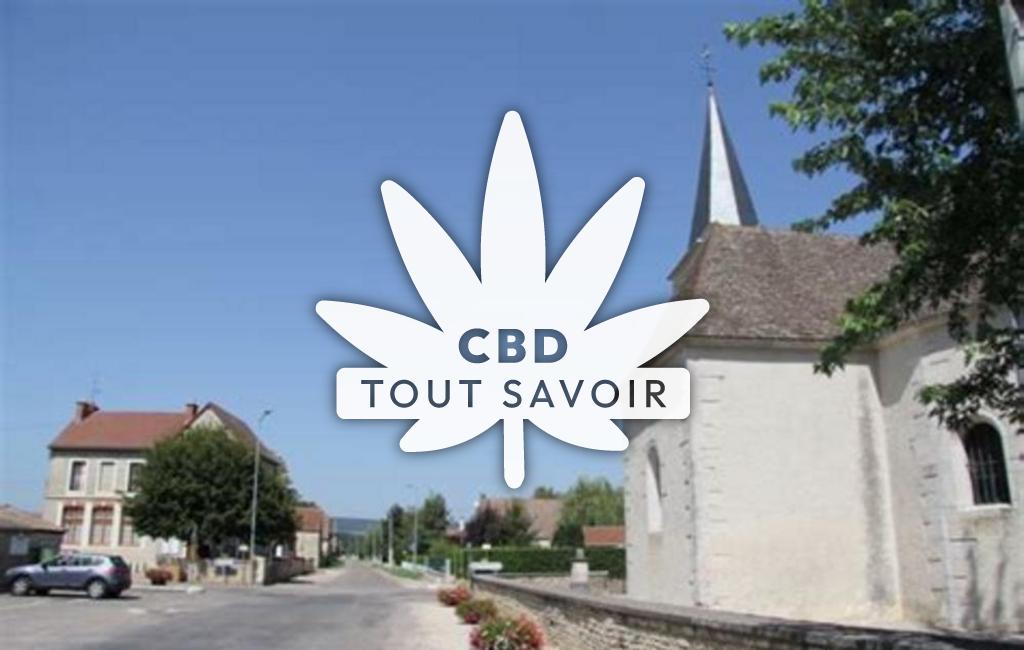 Village à Ebaty avec feuille Cannabis CBD