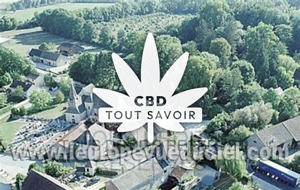 Village à Combertault avec feuille Cannabis CBD