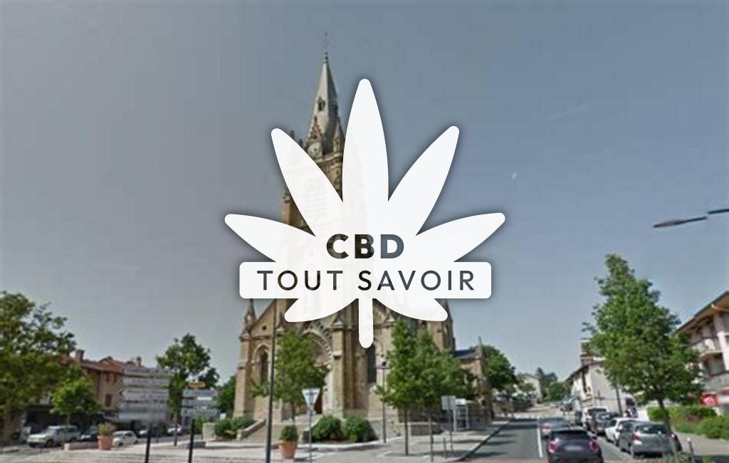 Village à Saint-Didier avec feuille Cannabis CBD